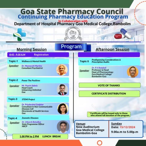 Continuing Pharmacy Education Program October 2023