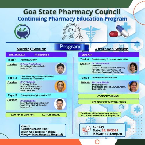 Continuing Pharmacy Education Program October 2024