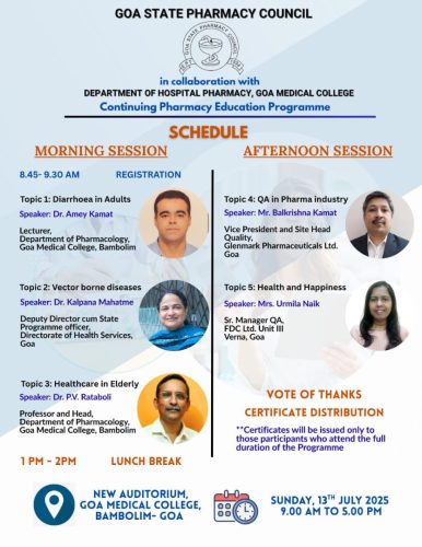 Continuing Pharmacy Education Program 13 July 2025